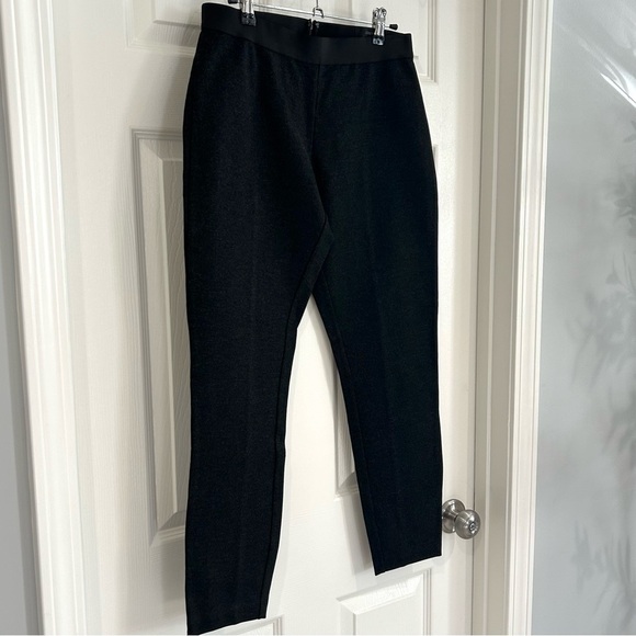 J. Crew Pixie Pants 10S Skinny Dark Gray Black Knit High Rise Zip Back Seam NWT - Picture 3 of 15